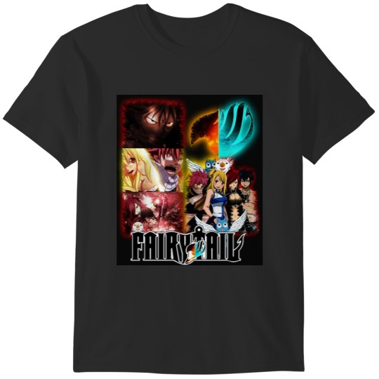 Discover Fairy Tail - Natsu Erza Gray y Lucy T-Shirts