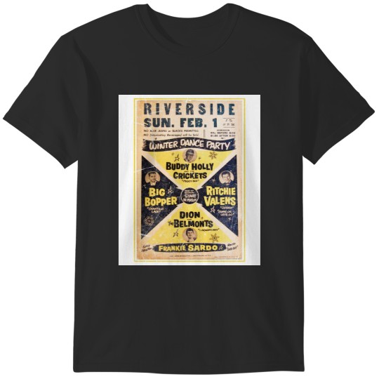 Discover Buddy Holly Big Bopper Ritchie Valens Dion and The Belmonts T-Shirts
