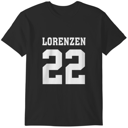 Discover Lorenzen 22 Hefty-Lefty Legend Football College Jared 2 Sides T-Shirts