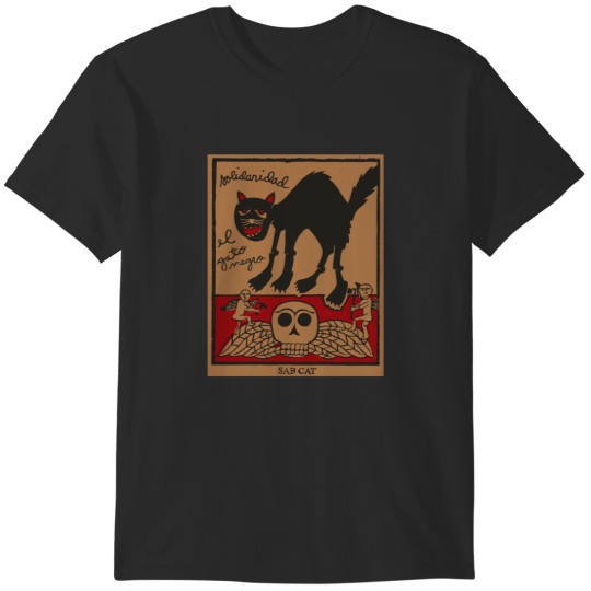 Discover solidarity the black cat communist sab cat anarchist T-Shirts