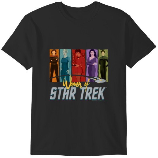 Discover Star TrekThe Women Of Star TrekColorful Panels Birthday T-Shirts