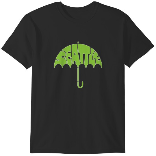 Discover Seattle Rain umbrella T-Shirts