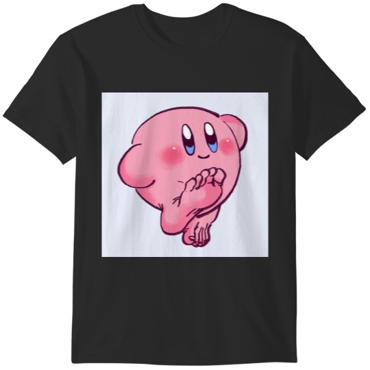 Discover I draw that kirby with feet meme Extremely cursed kirby without shoes T-Shirts