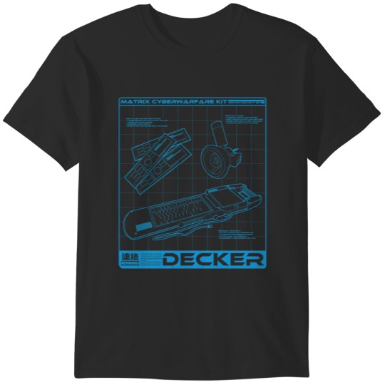 Discover Shadowrun - Decker Version 3 T-Shirts
