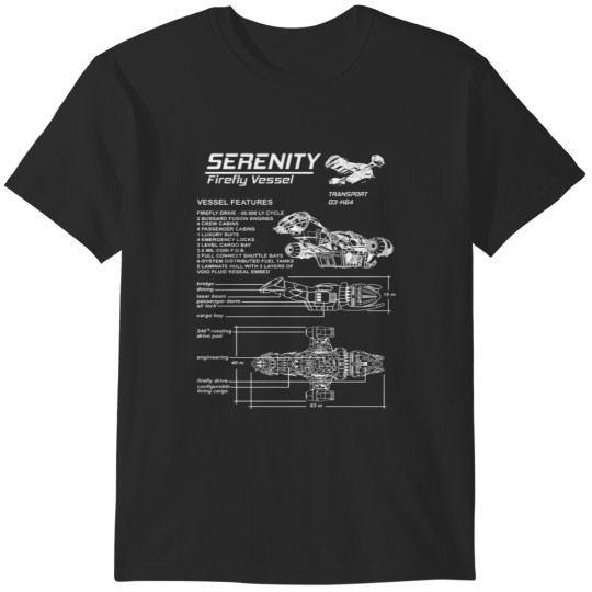 Discover Serenity - Firefly vessel awesome T-Shirts