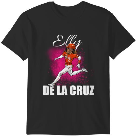 Discover Elly de la Cruz Cartoon  Player  (white text) Sticker T-Shirts