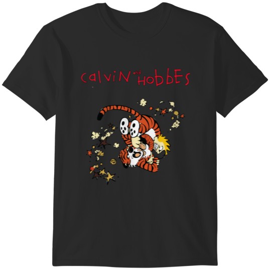 Discover calvin and hobbes calvin hobbes bill watterson calvin and hobbes sticker T-Shirts