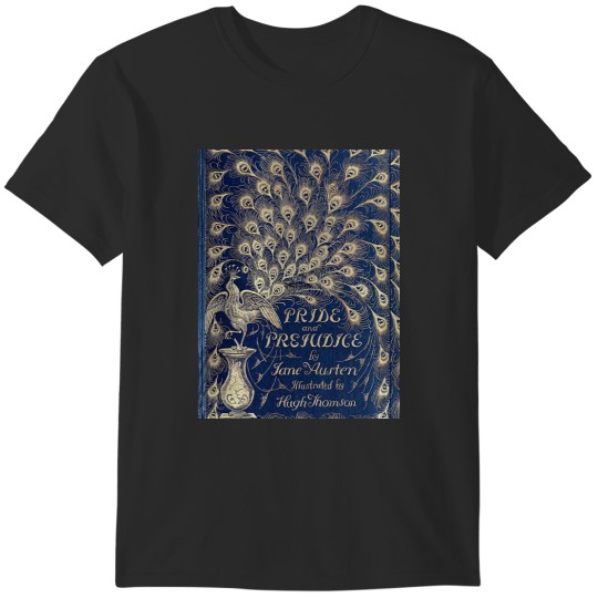 Discover Pride And Prejudice Peacock Edition Book Cover Graphic T-Shirts