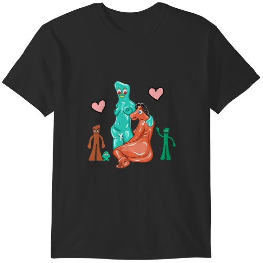Discover Sumper Gumby And pokey cartoons T-Shirts