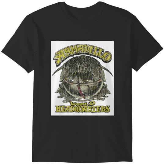 Discover Armadillo World Headquarters Trace Guitar Music Band Adkins Logo T-Shirts