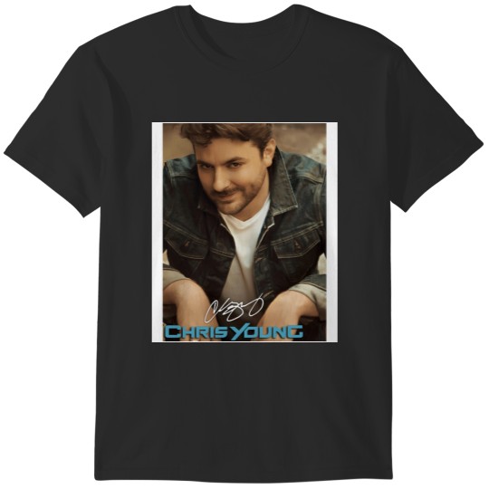 Discover Chris Young With Signature Trace Guitar Music Band Adkins Logo T-Shirts