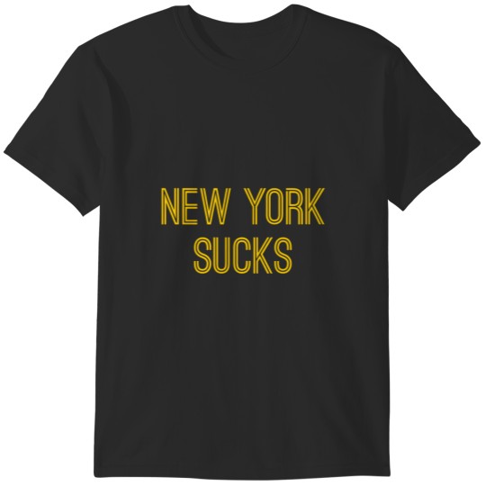Discover New York Sucks (Gold Text) T-Shirts