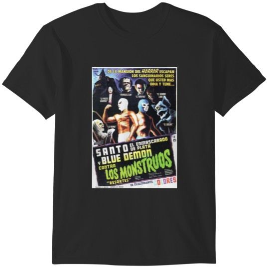 Discover Santo Blue Demon Contra Los Monstruos T-Shirts
