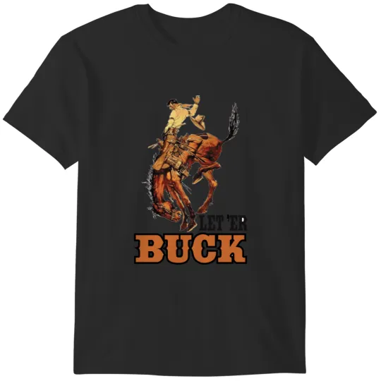 Discover Pendleton Oreon Let 'Er Buck Sticker T-Shirts