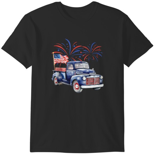 Discover 4th of July Memorial Day Holiday Patriotic Vinta T-Shirts