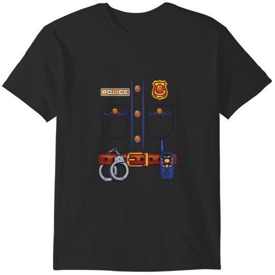 Discover Police Officer Costume Halloween For Kids Unifor T-Shirts