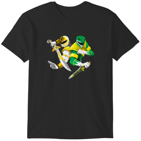 Discover Green and White Power Rangers T-Shirts
