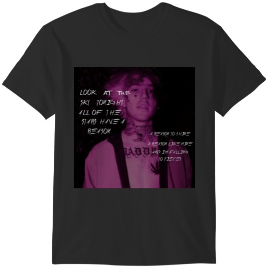 Discover Lil Peep Star Shopping Lyrics Signed Photo T-Shirts