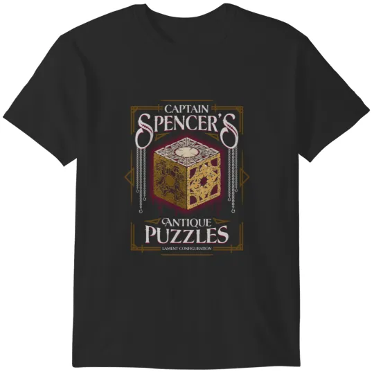 Discover Captain Spencer's Antique Puzzles - Vintage Horror - Hellraiser T-Shirts