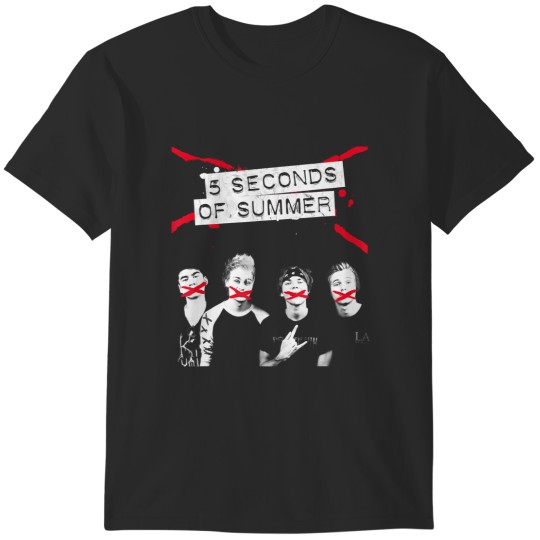 Discover 5 Seconds of Summer - Crossed Lines T-Shirts
