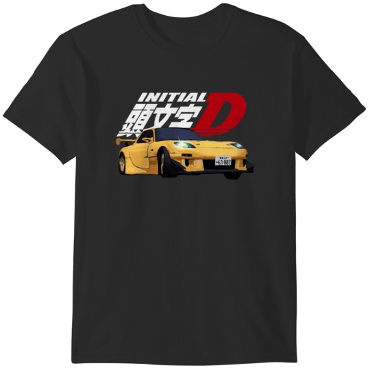 Discover Initial D - FD RX-7 yellow drift T-Shirts