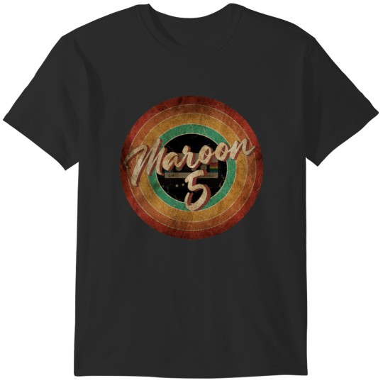 Discover Maroon 5 Vintage Circle Art T-Shirts