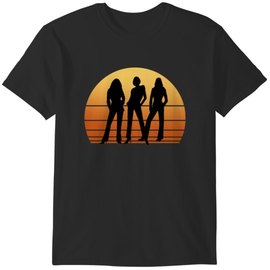 Discover Charlie's Angels Vintage Sunset Silhouette T-Shirts