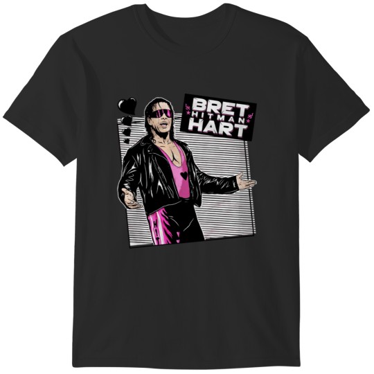 Discover Bret Hart Love Pink 1 T-Shirts
