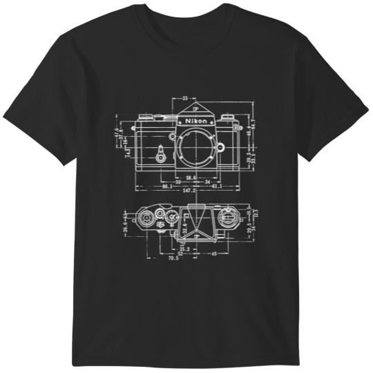 Discover Vintage Photography Nikon Blueprint T-Shirts