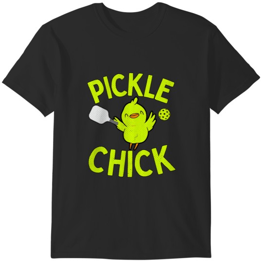 Discover Chicken Poultry Pickle Chick Funny Pickleball 3 T-Shirts