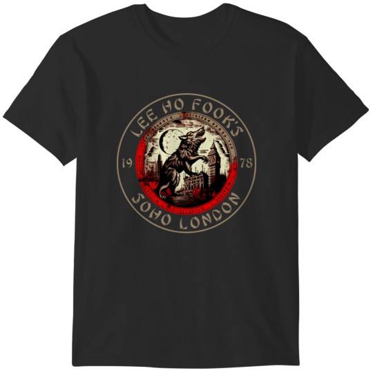 Discover Lee Ho Fooks - Soho London - 1978 - Warren Zevon - Werewolves of London - Block Print T-Shirts