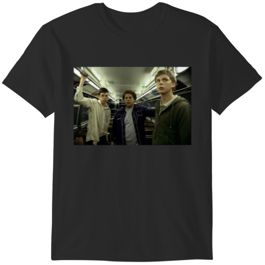 Discover SUPERBAD Train Scene Still T-Shirts