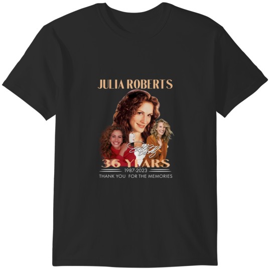 Discover Julia Roberts 36 Years 1987 2023 Signatures Thank You  1 T-Shirts