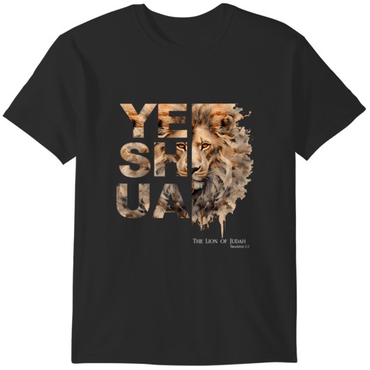 Discover yeshua, lion of judah, jesus, god, bible verse, revelation T-Shirts