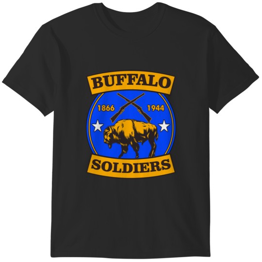 Discover Buffalo Soldiers T-ShirtBUFFALO SOLDIERS REGIMENT LOGO T-Shirt_by theanomalius_merch_ T-Shirts