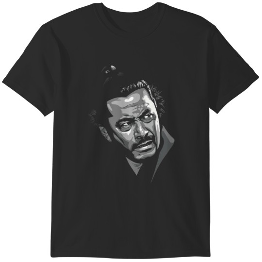 Discover Toshiro Mifune greyscale T-Shirts