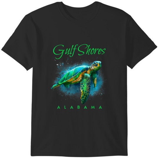 Discover gulf shores Albm watercolor sea turtle T-Shirts