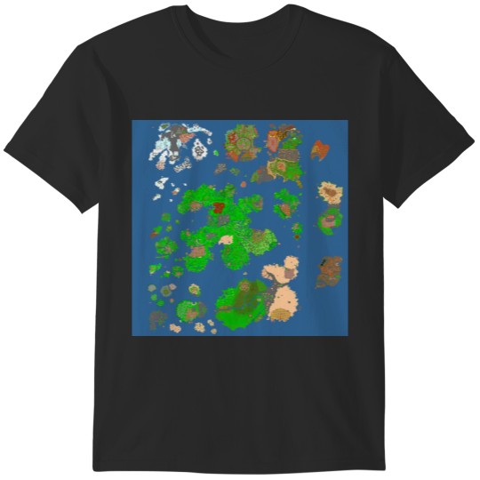 Discover Tibia World Map T-Shirts