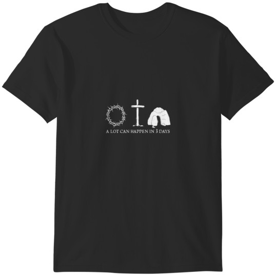 Discover A Lot Can Happen In 3 Days Easter Christians Bib T-Shirts