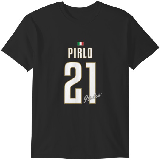 Discover Pirlo Number 21 Italy Design T-Shirts