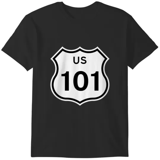 Discover highway sign us route 101 T-Shirts