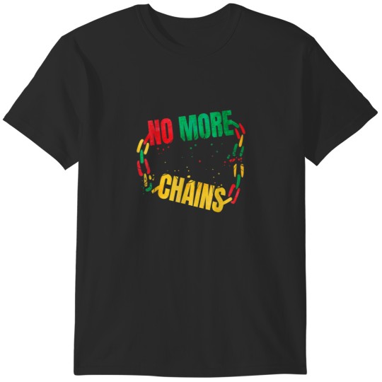 Discover African Heritage No More Chains Freedom Day Logo T-Shirts