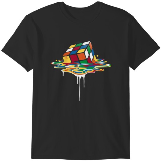 Discover Melted Rubik's Cube T-Shirts