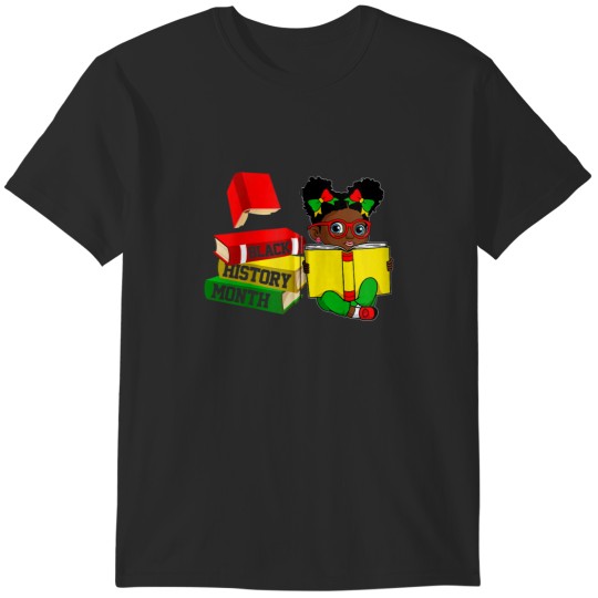 Discover Black History Girl Reading Book Juneteenth African Pride Zip Hoodie T-Shirts
