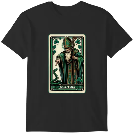 Discover Tarot Card Funny St Patricks Day Tee Go'N Git St Patrick T-Shirts