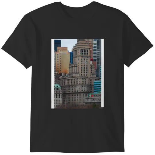 Discover Downtown Manhattan New York City Baseball ¾ Sleeve T-Shirts