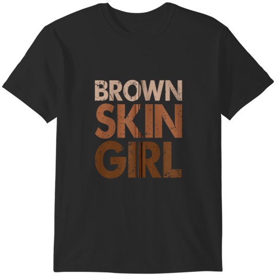 Discover Brown Skin Black BLM African Juneteenth Melanin Girl Zip Hoodie T-Shirts