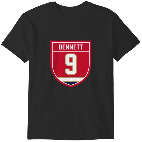 Discover Sam Bennett #9 emblem T-Shirts