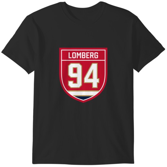 Discover Ryan Lomberg #94 emblem T-Shirts