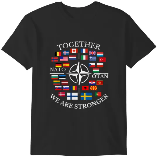 Discover nato otan with finland and sweden together we are stronger T-Shirts